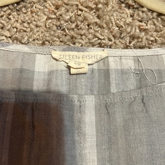Eileen Fisher plaid top - Picture 2 of 2